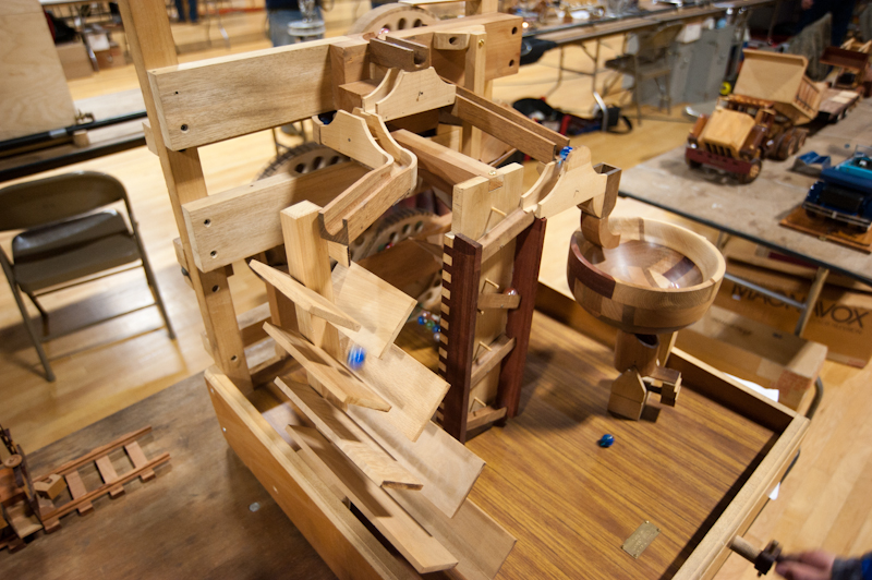 wooden model maze