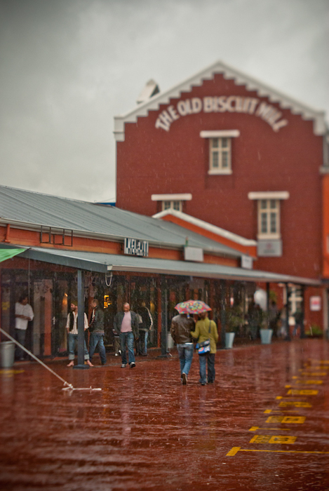rainy day at the old biscuit mill